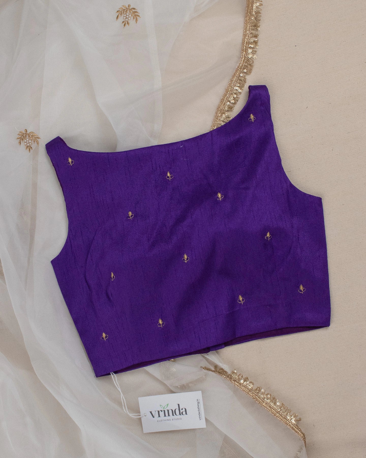 Nayantara Purple Blouse