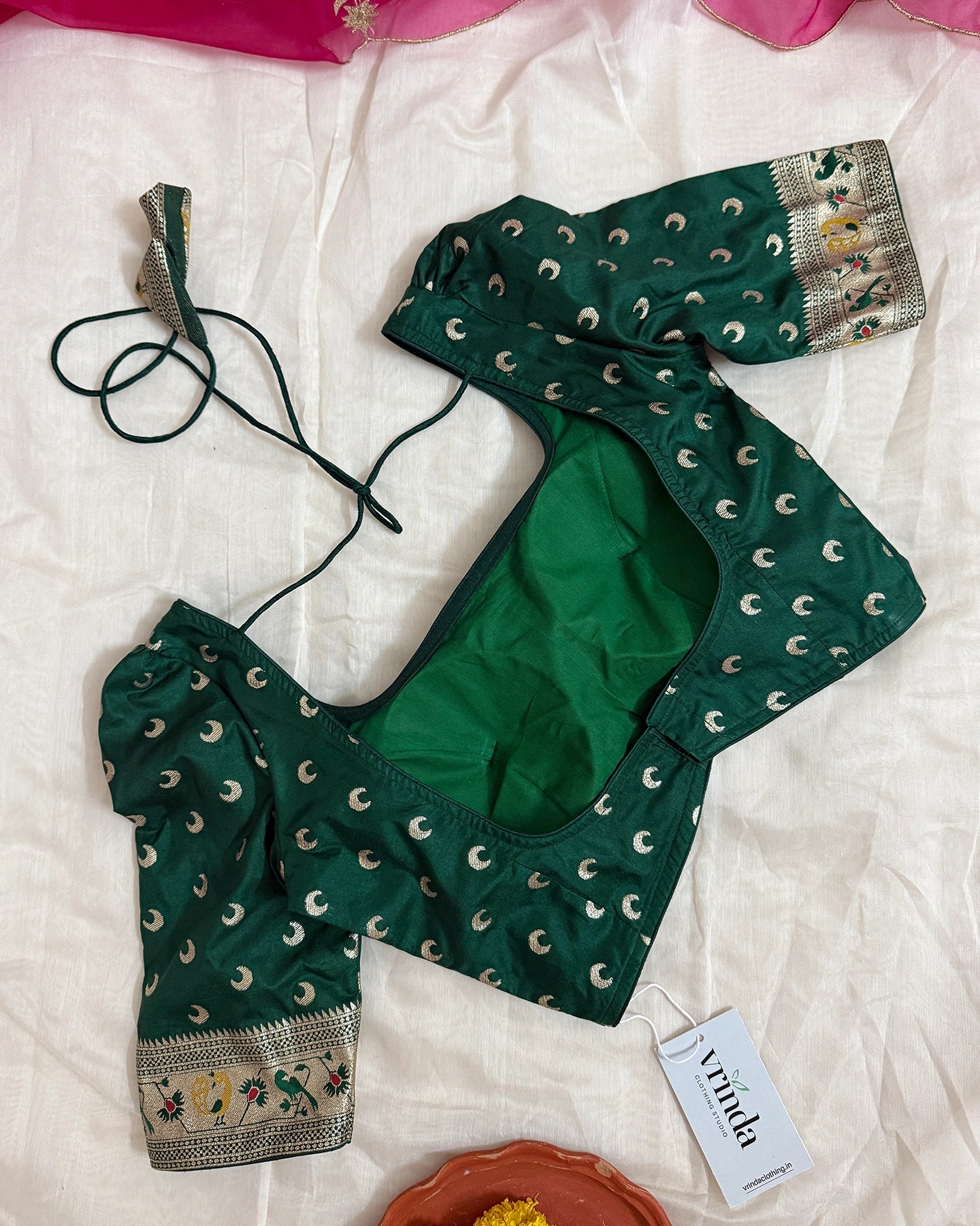 Paithani Green Blouse