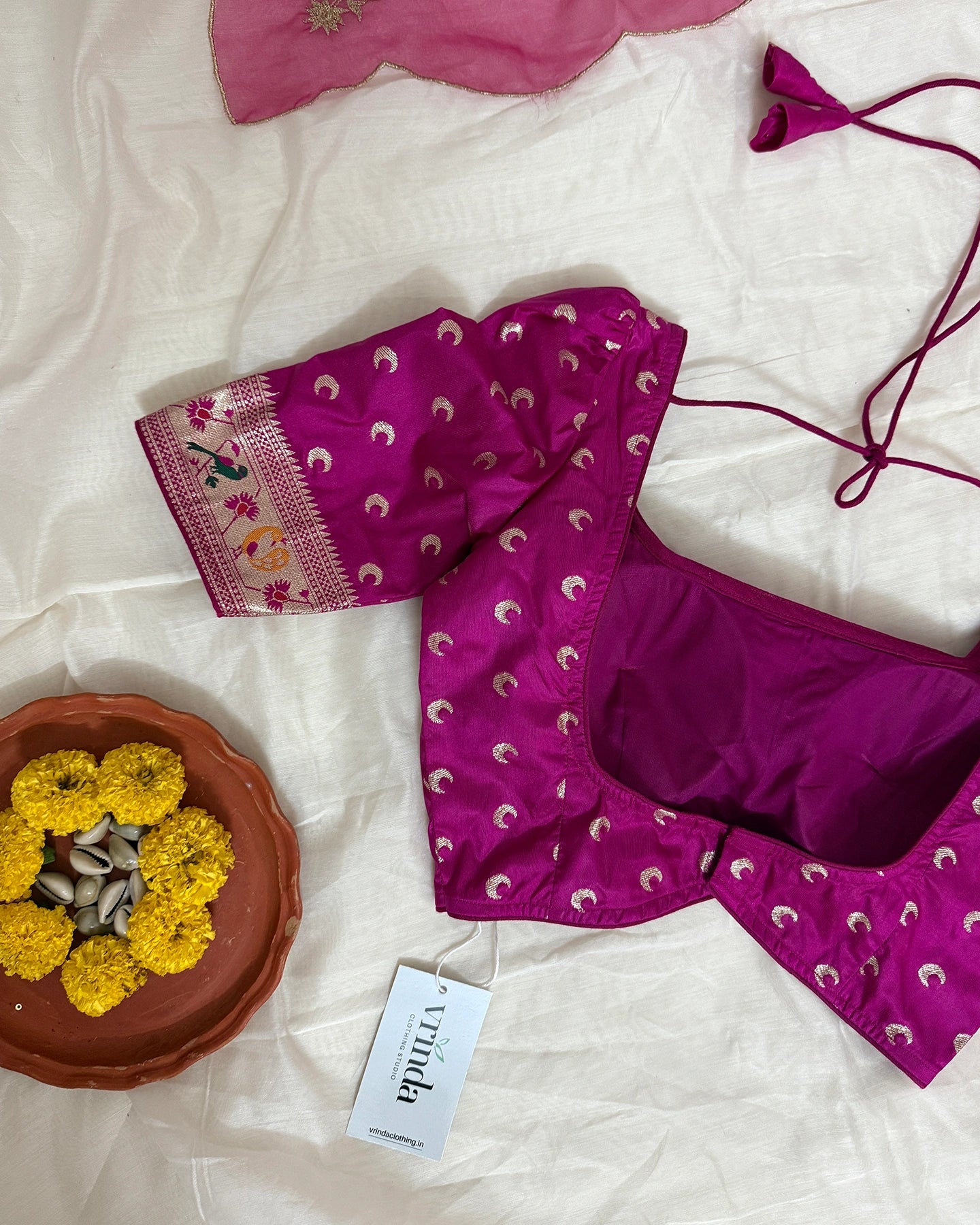 Paithani Magenta Blouse