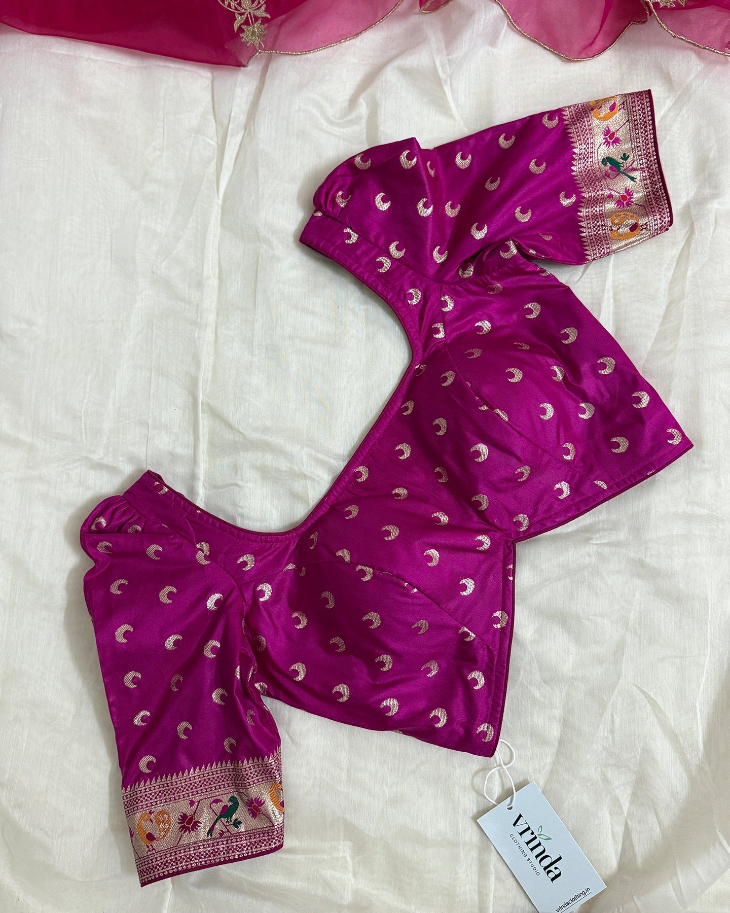 Paithani Magenta Blouse