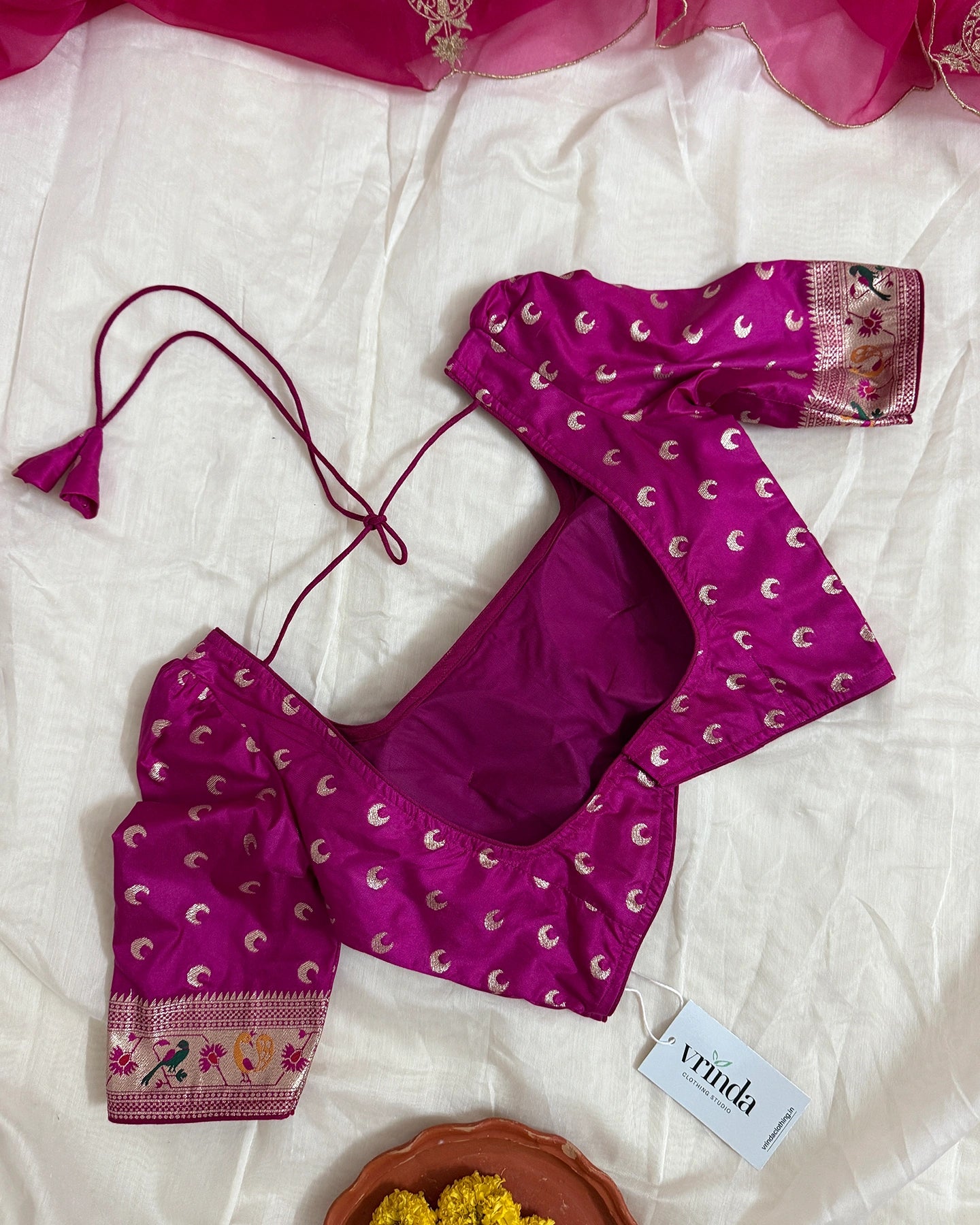 Paithani Magenta Blouse