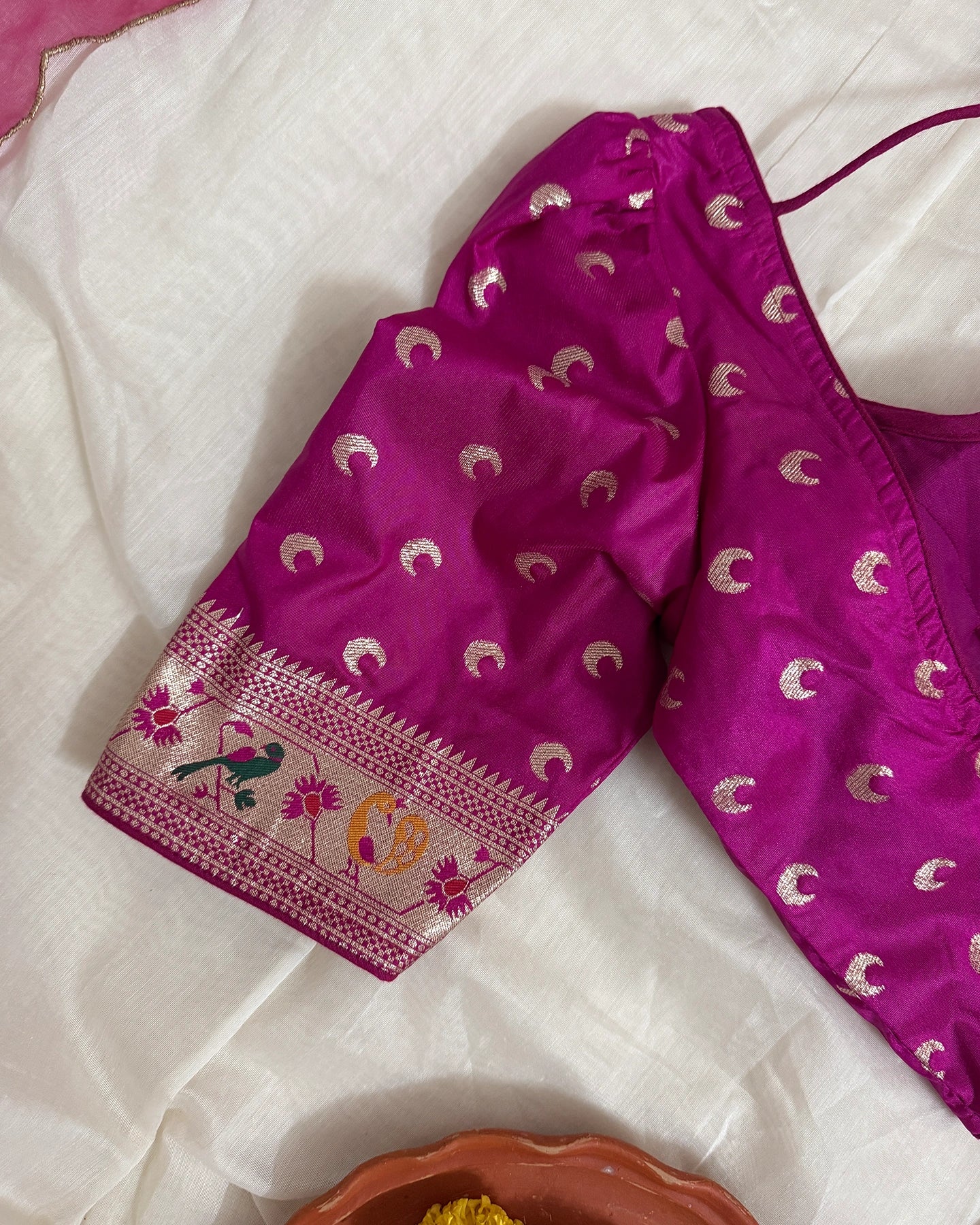 Paithani Magenta Blouse
