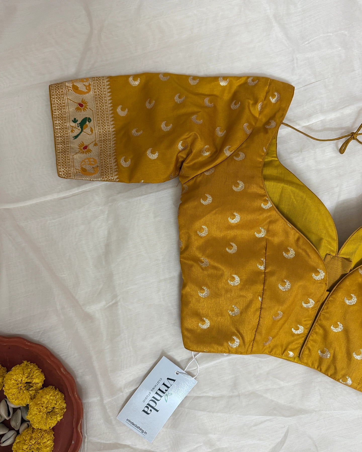 Paithani Mustard Blouse