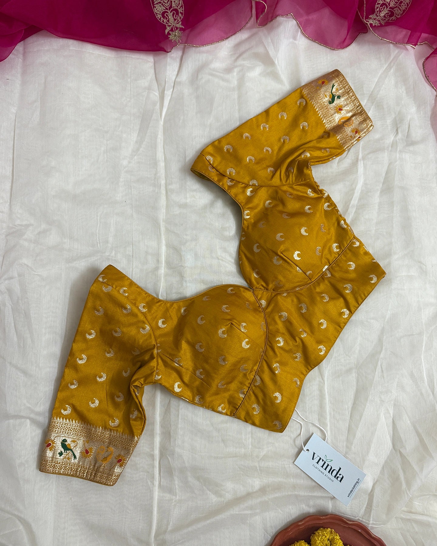 Paithani Mustard Blouse