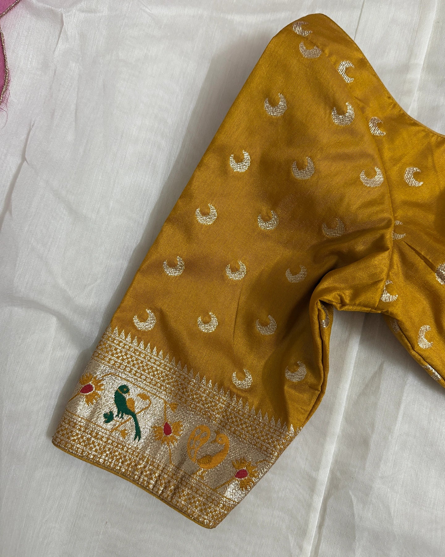 Paithani Mustard Blouse