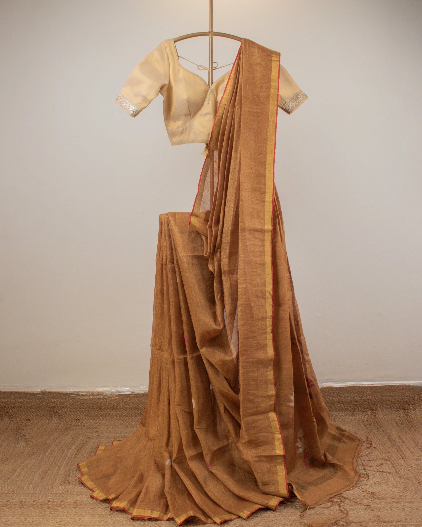 Chandan Paithani Handwoven Saree