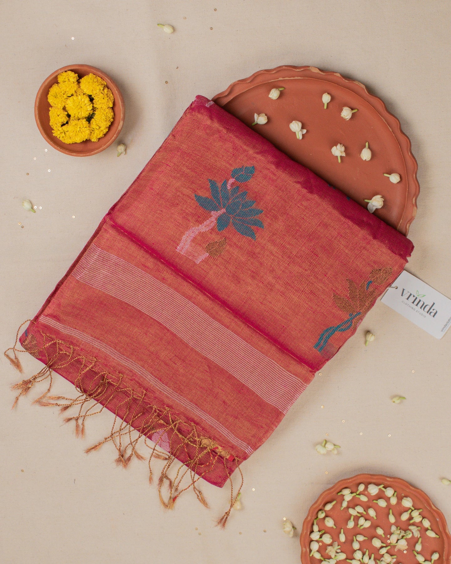 Laal Paithani Handwoven Saree