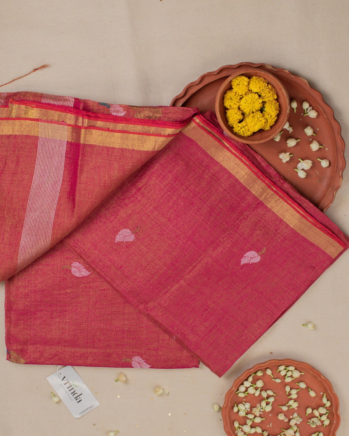 Laal Paithani Handwoven Saree