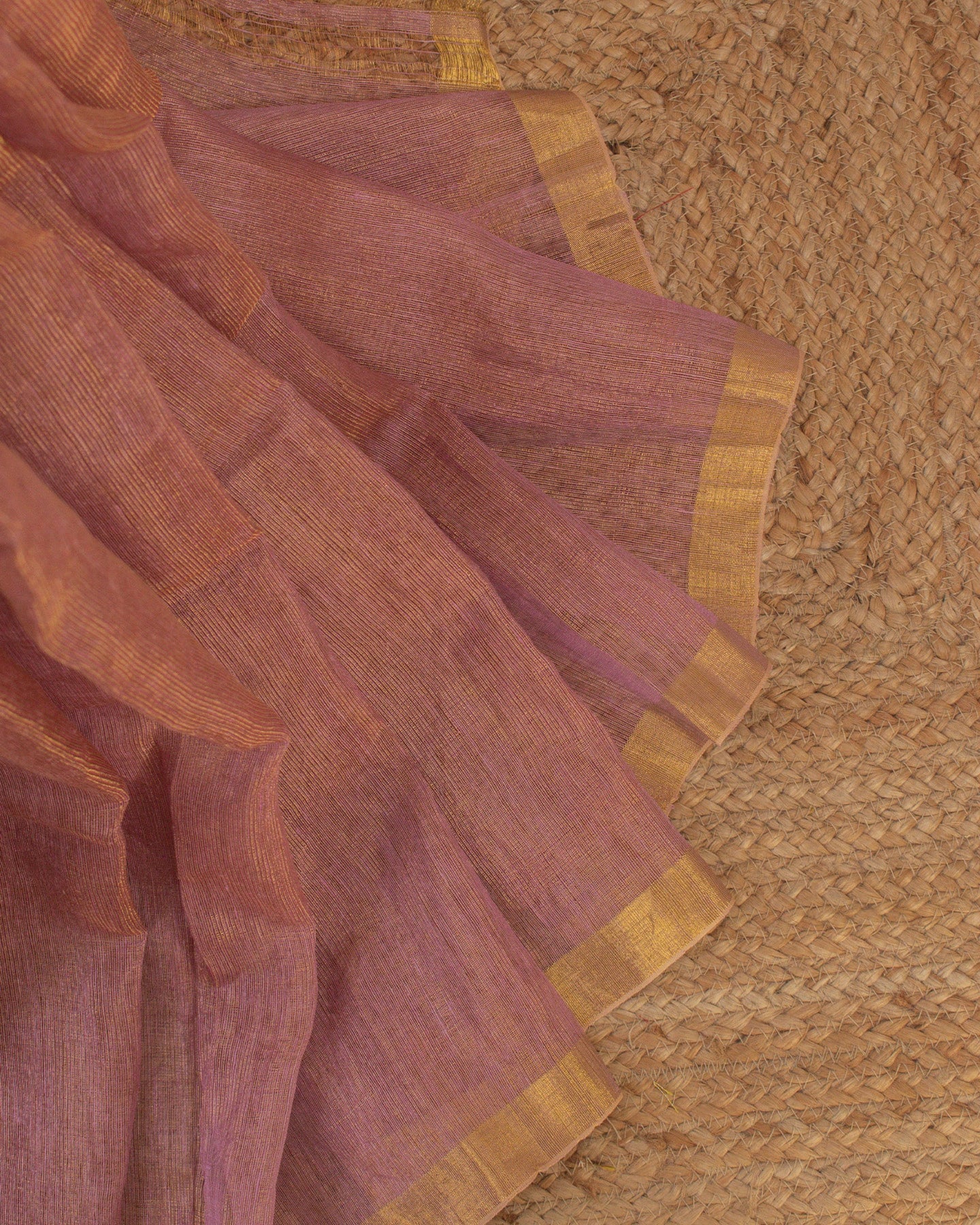Onion Pink Paithani Handwoven Saree