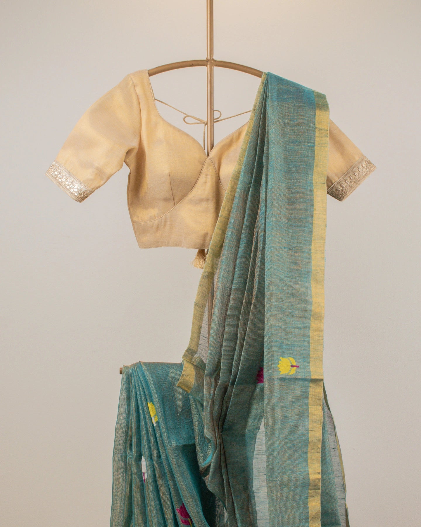 Rama Green Paithani Handwoven Saree