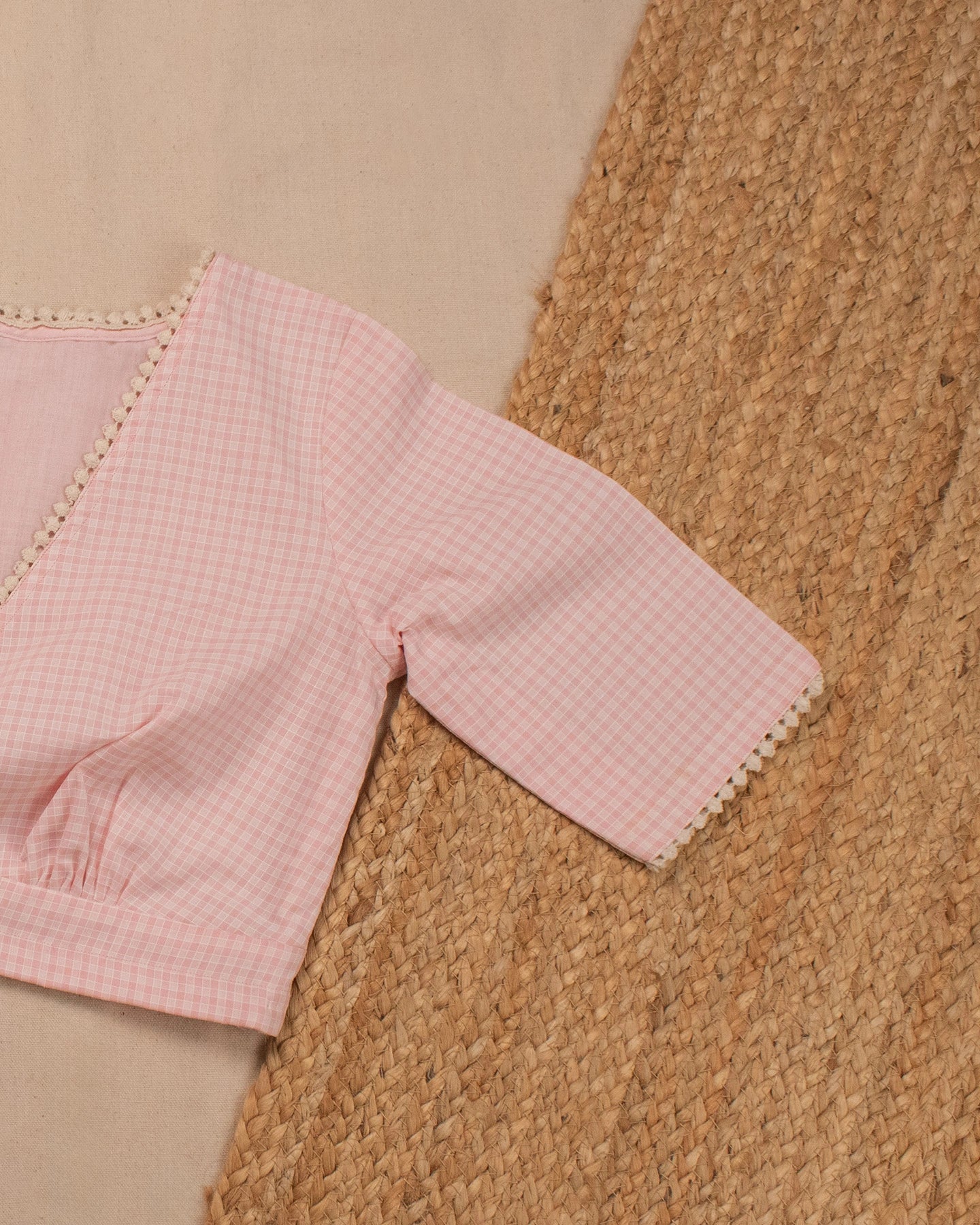 Pink Checks Blouse