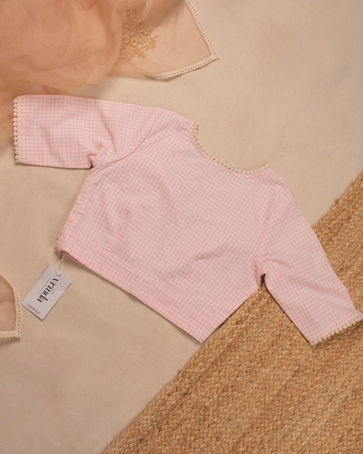Pink Checks Blouse