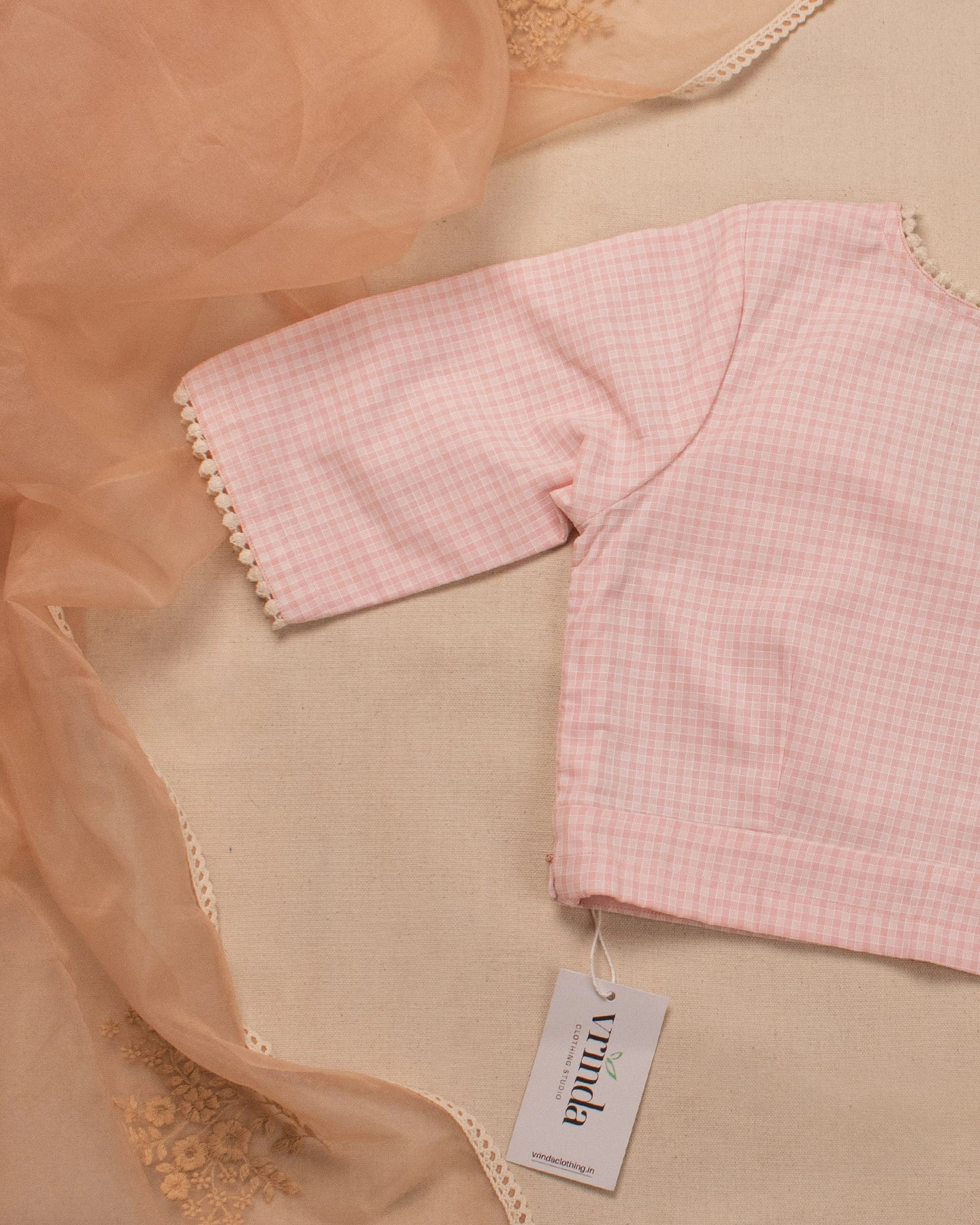 Pink Checks Blouse