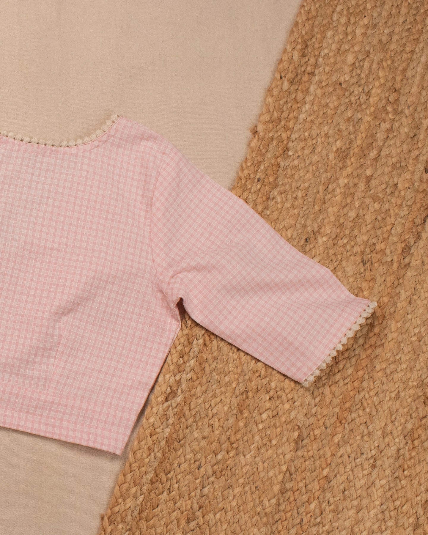 Pink Checks Blouse