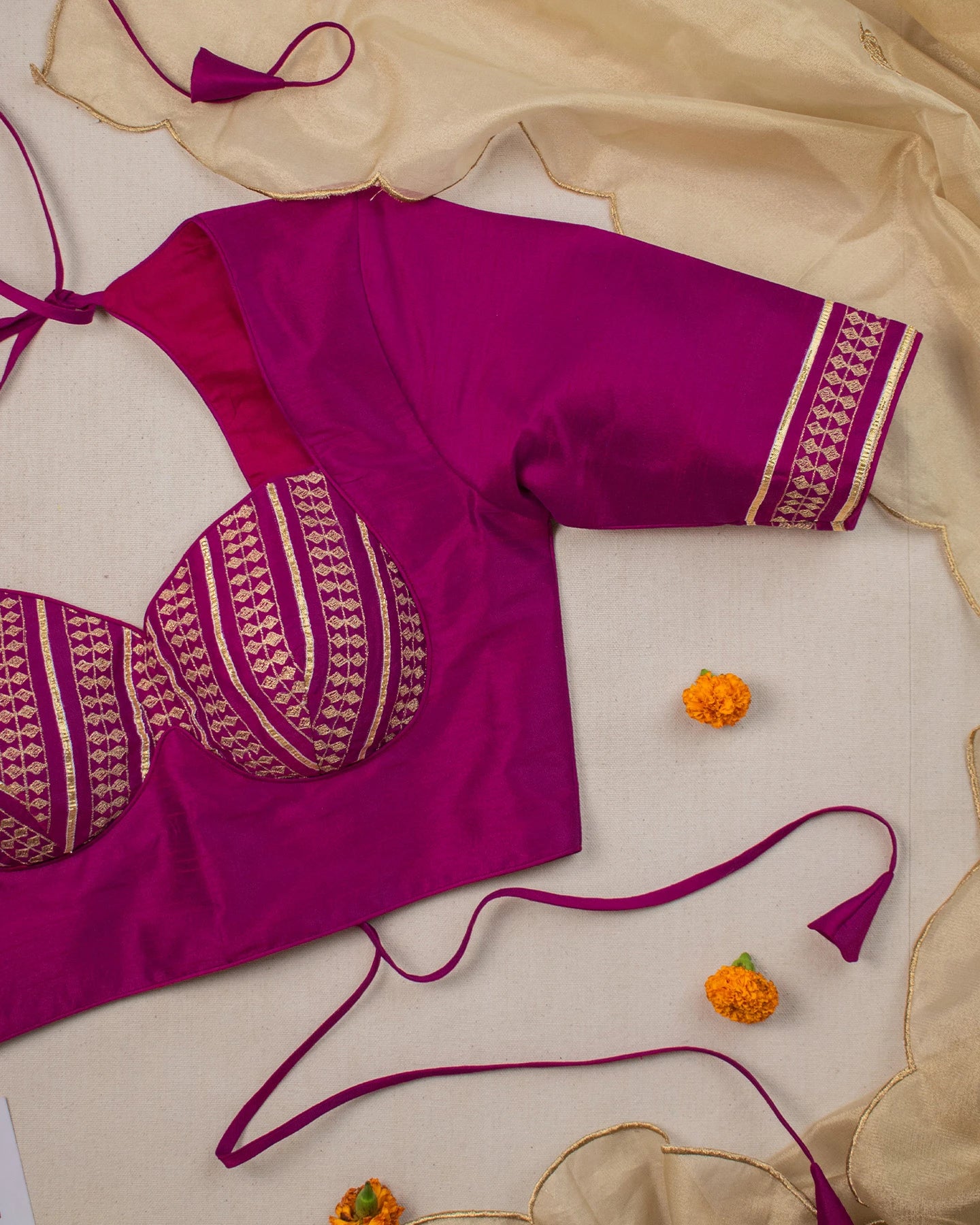 Rubari Magenta Blouse