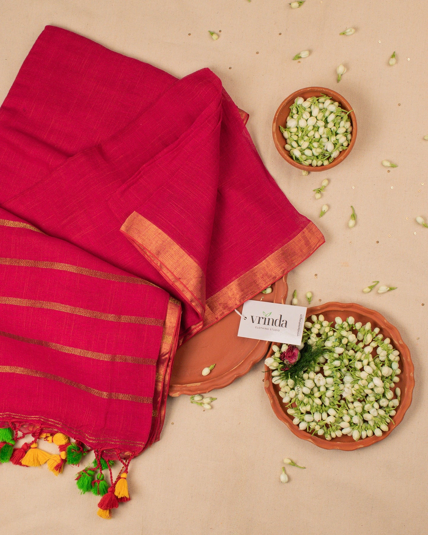 Sandhya Rani Handwoven Linen Saree