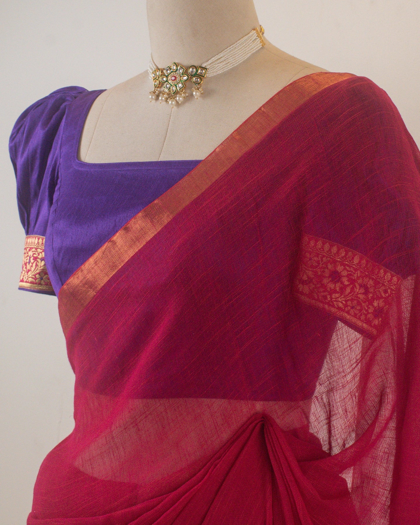Sandhya Rani Handwoven Linen Saree