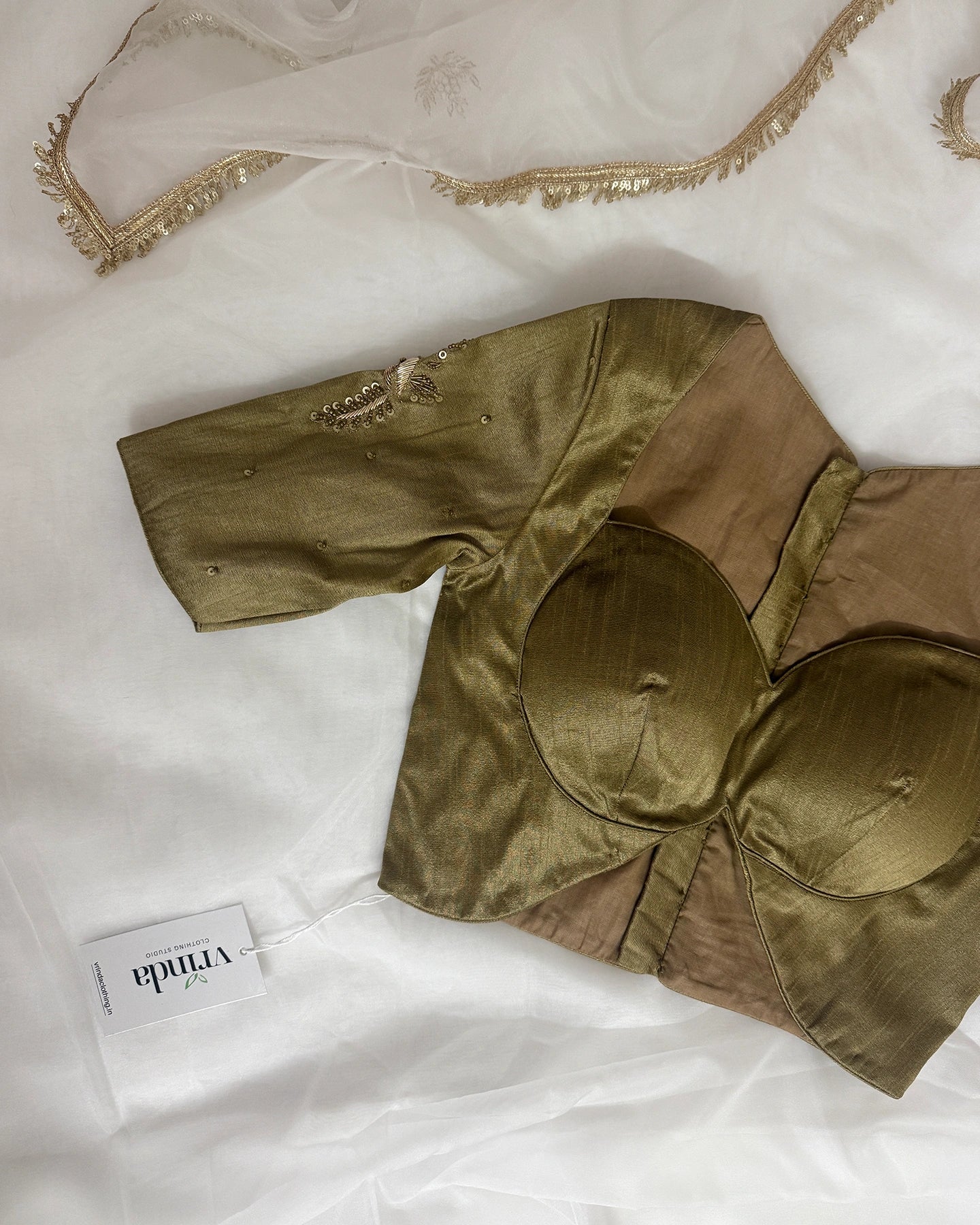 Sarang Antique Gold Blouse