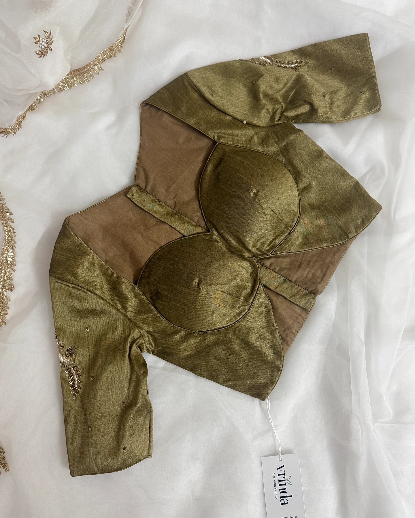 Sarang Antique Gold Blouse