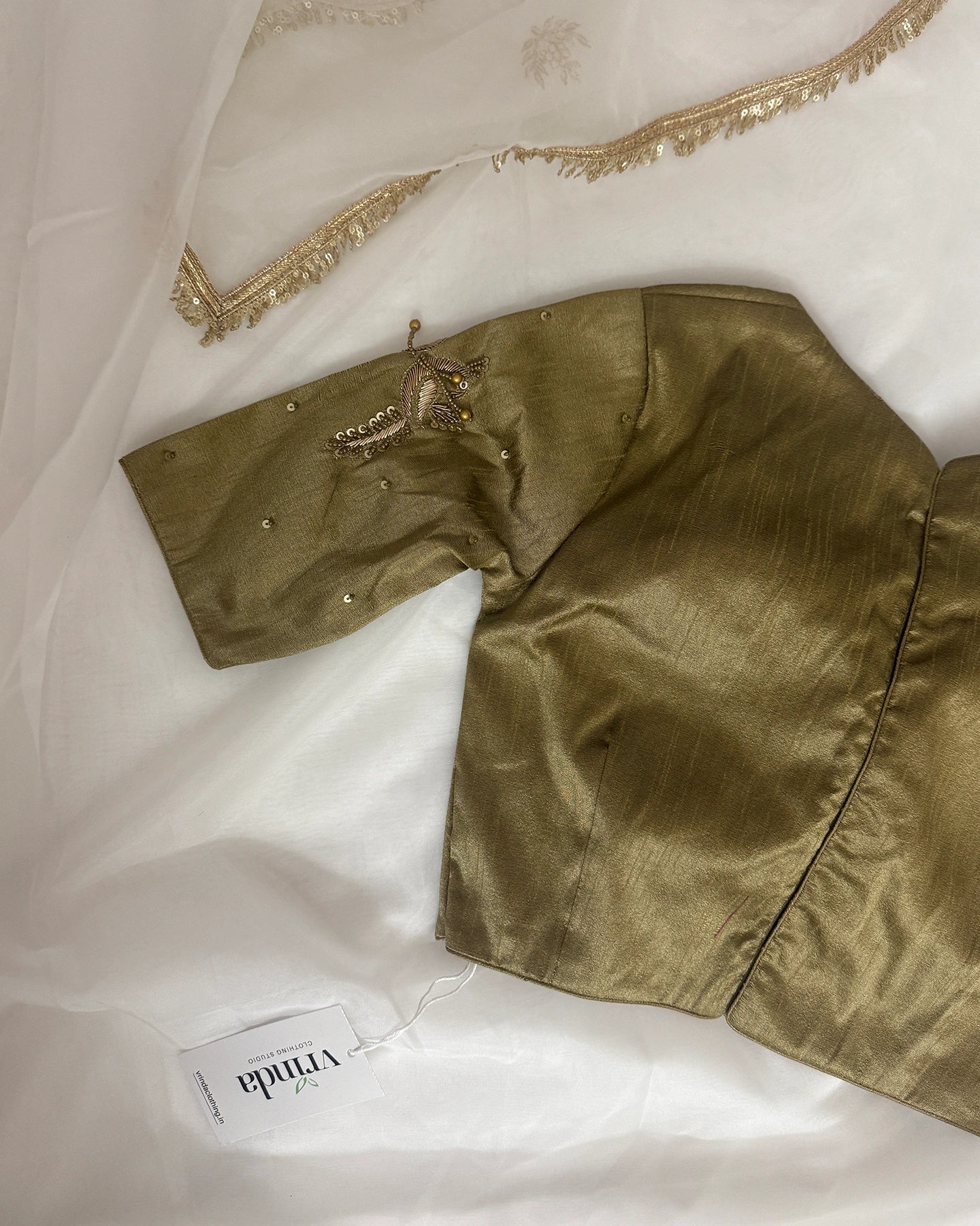 Sarang Antique Gold Blouse