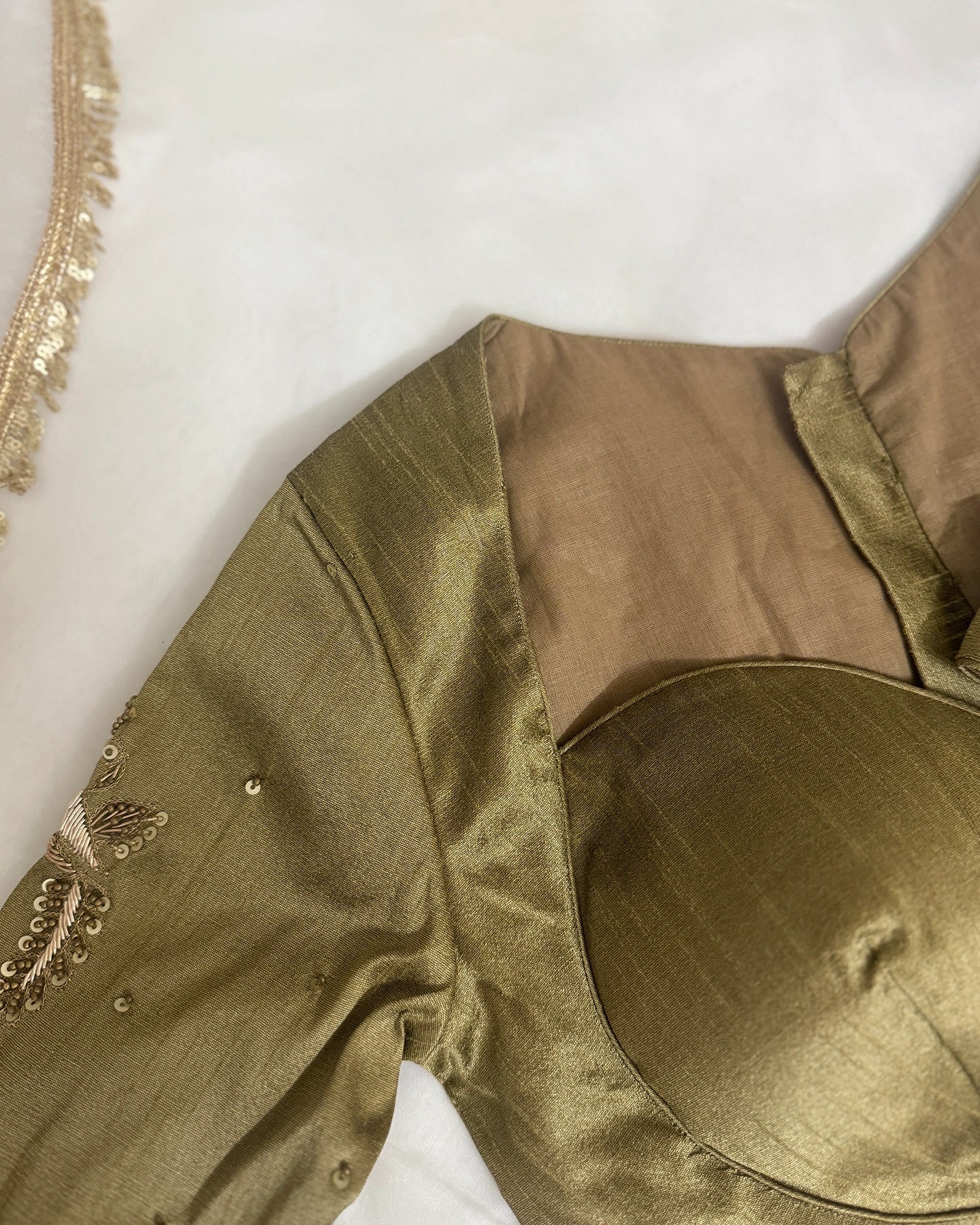 Sarang Antique Gold Blouse