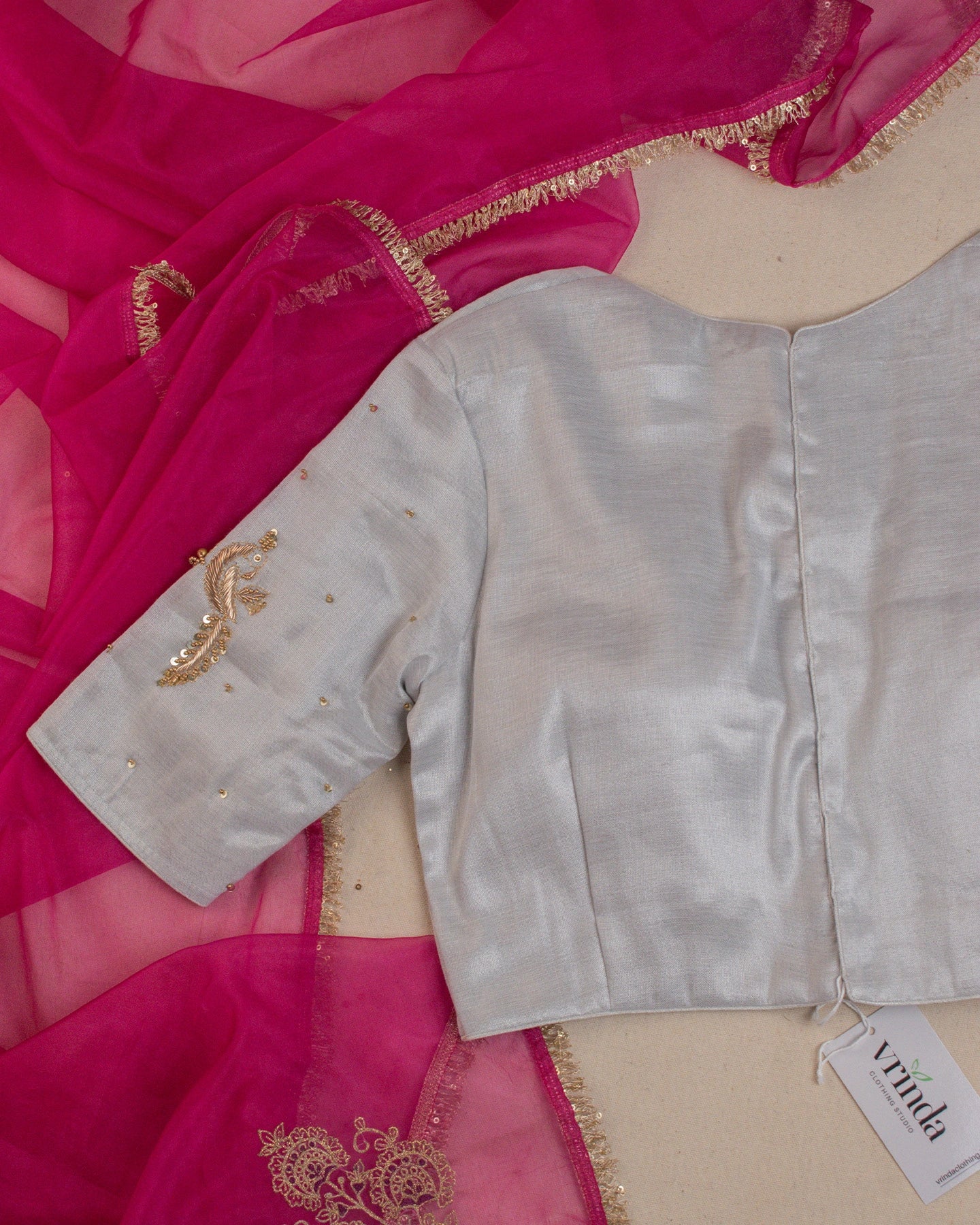 Sarang Silver Blouse