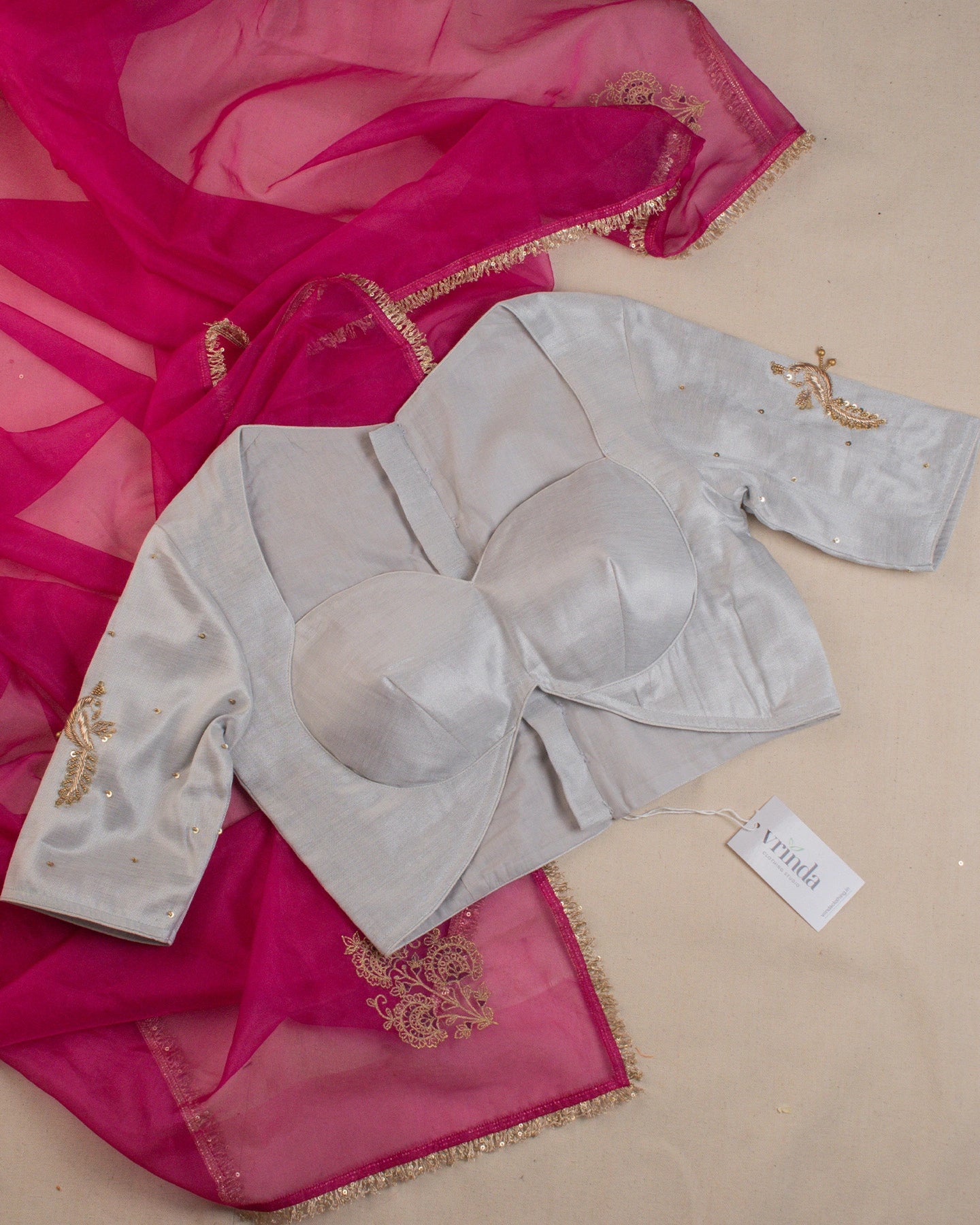Sarang Silver Blouse