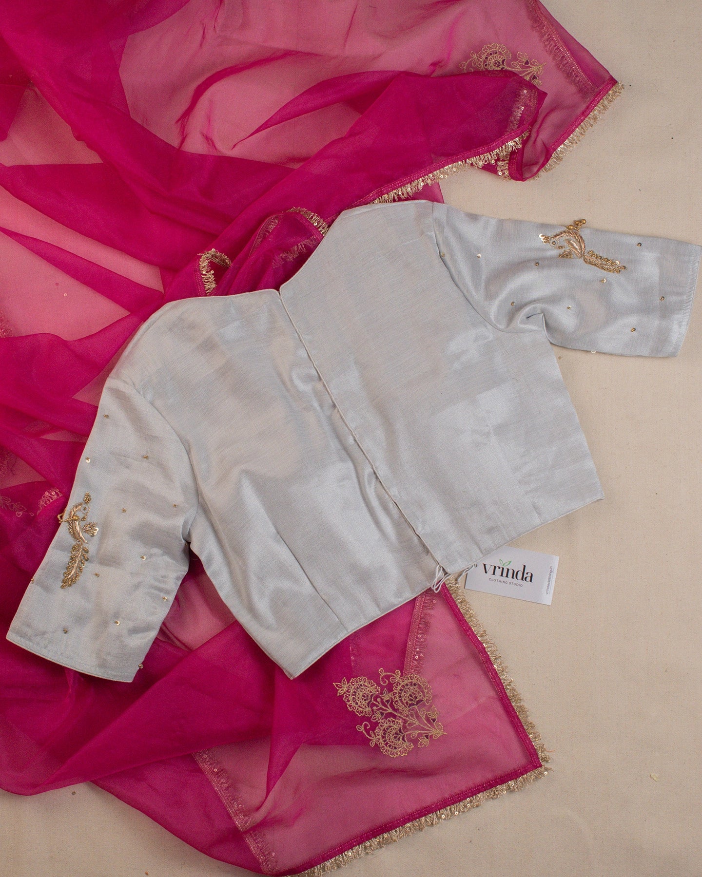 Sarang Silver Blouse