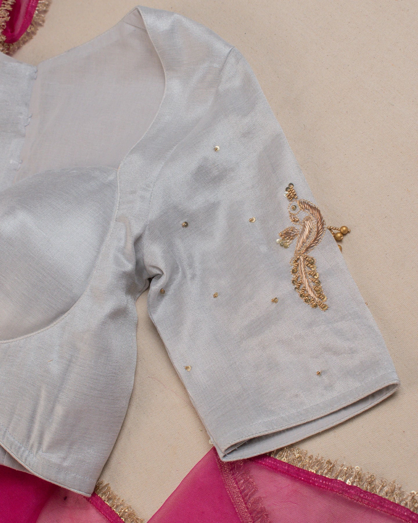 Sarang Silver Blouse