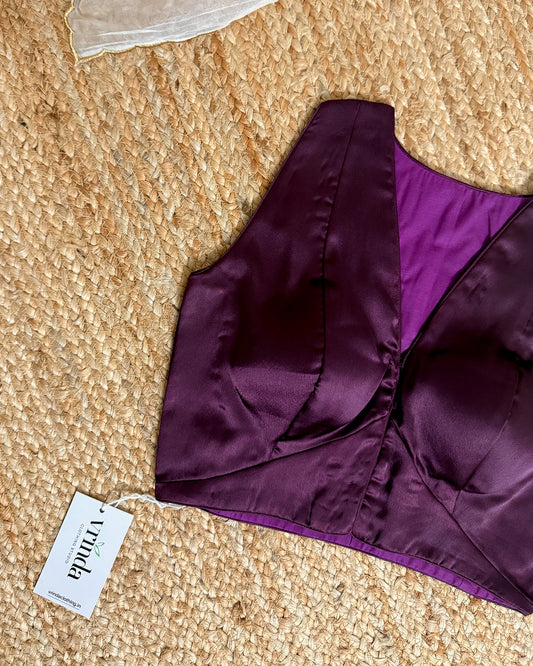 Satin Amethyst Blouse