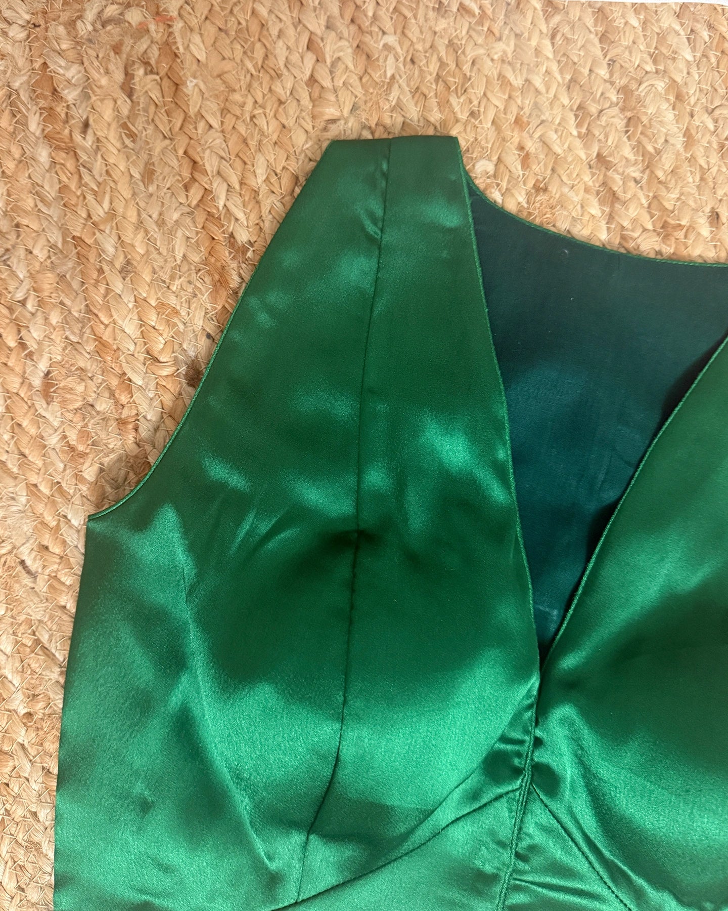 Satin Emerald Blouse