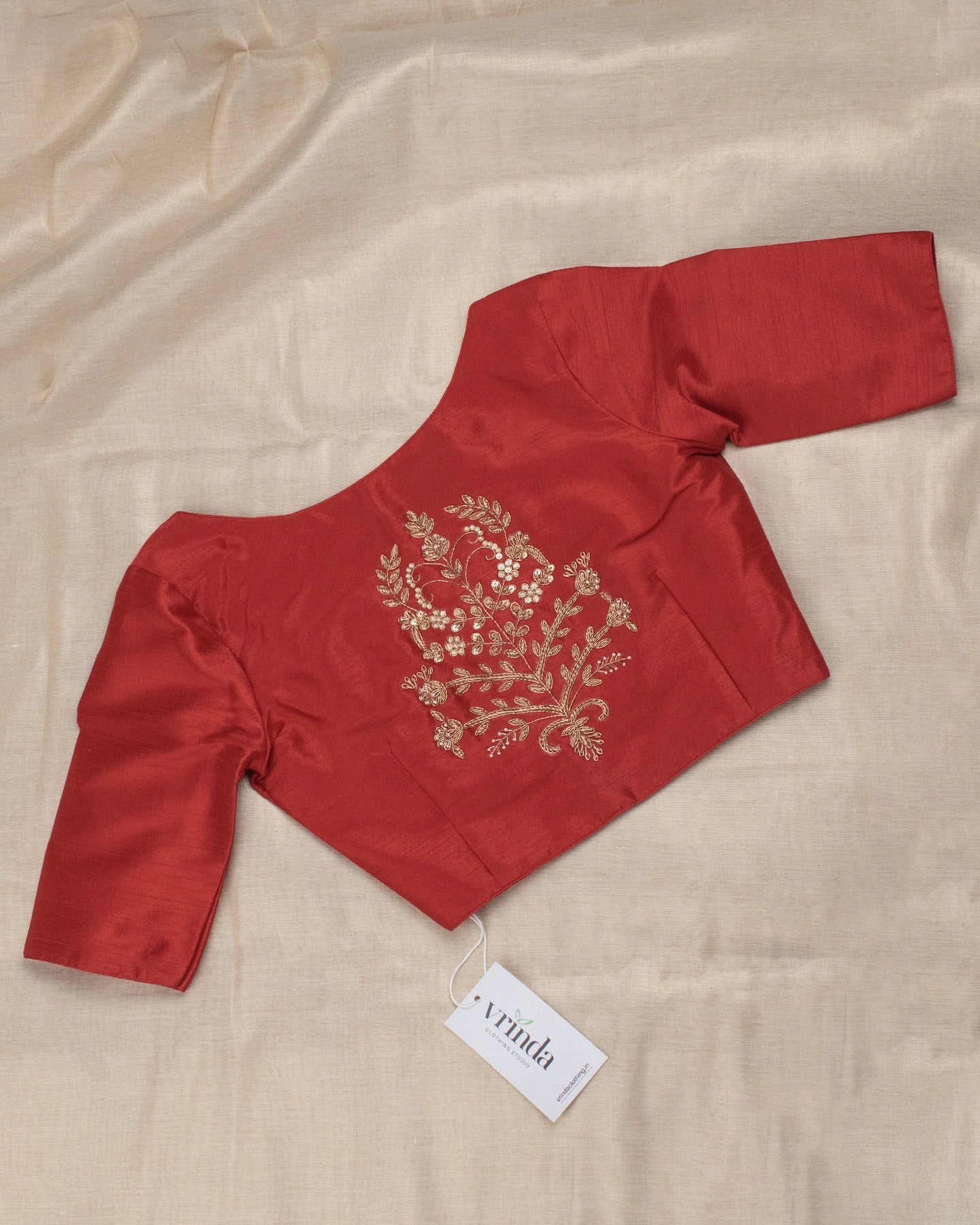 Tanjore Red Blouse
