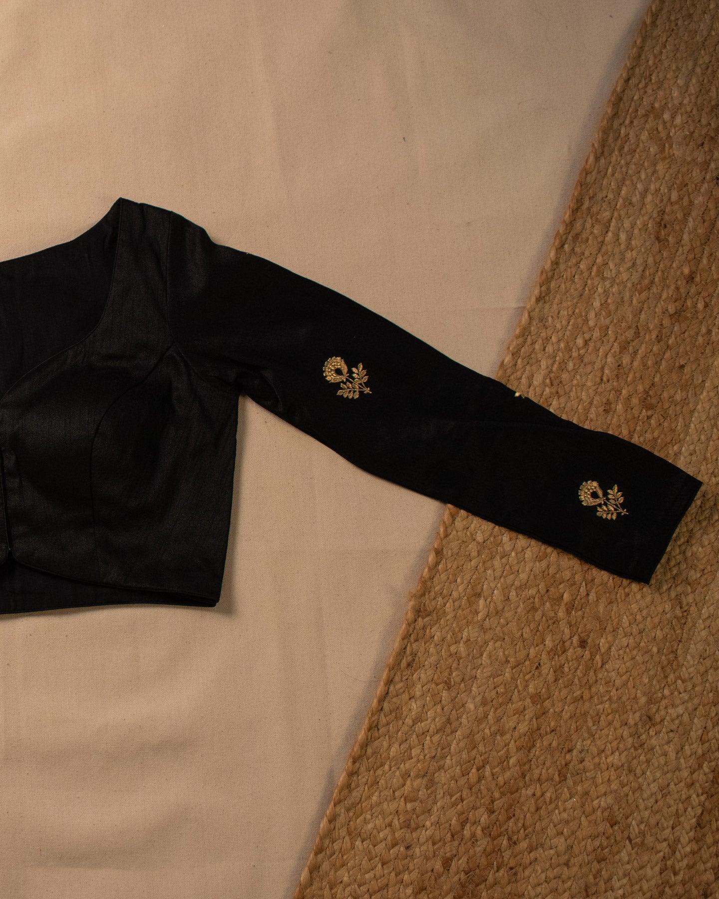 Gold Tulip Black Blouse
