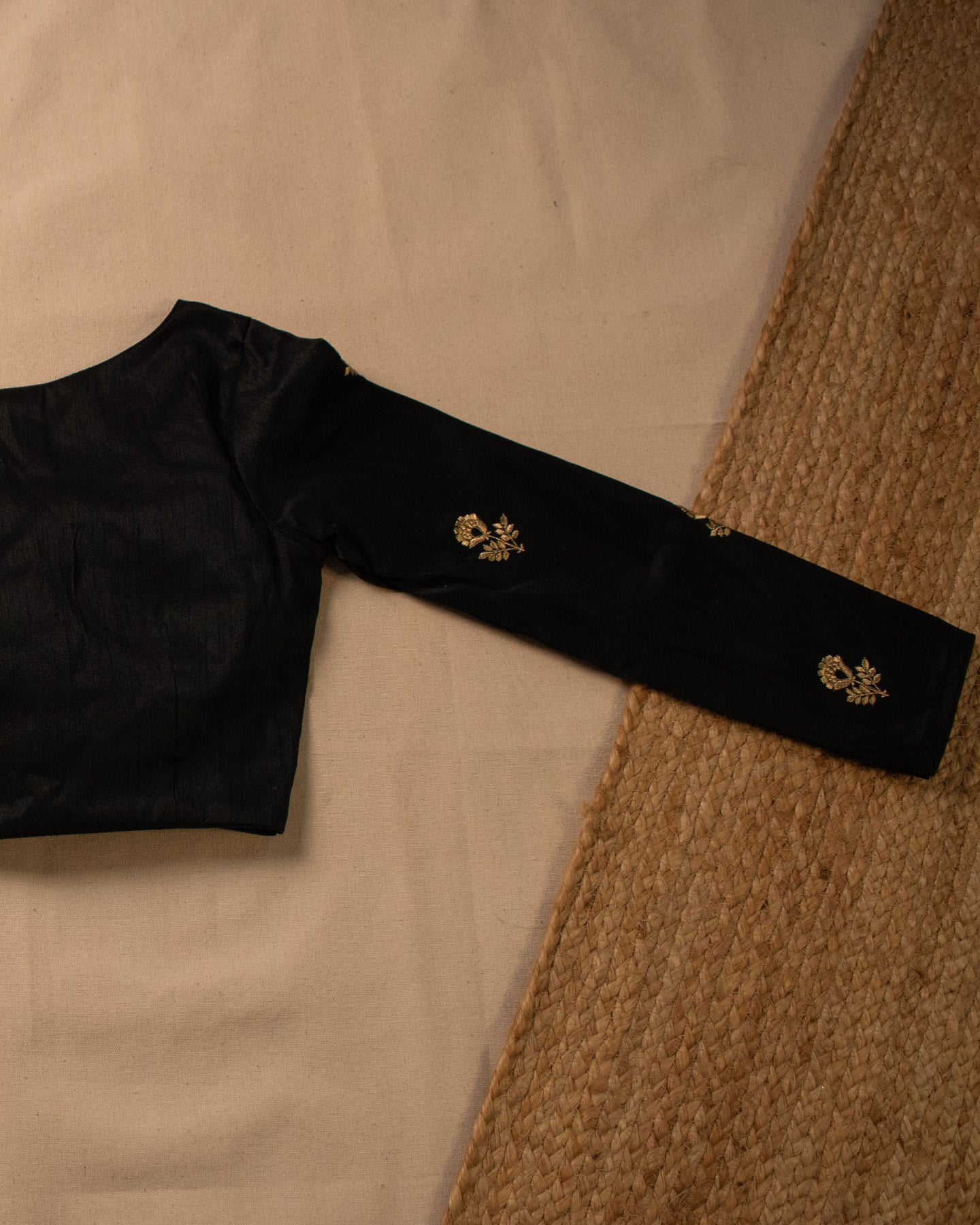 Gold Tulip Black Blouse