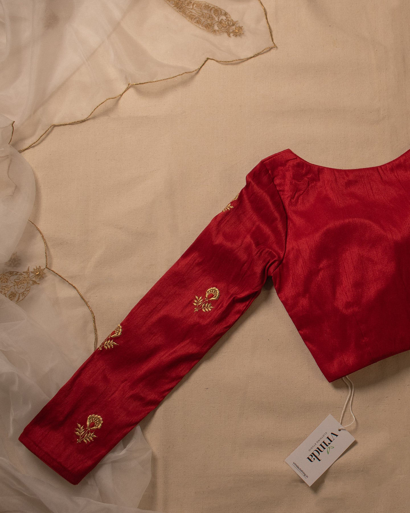 Gold Tulip Red Blouse