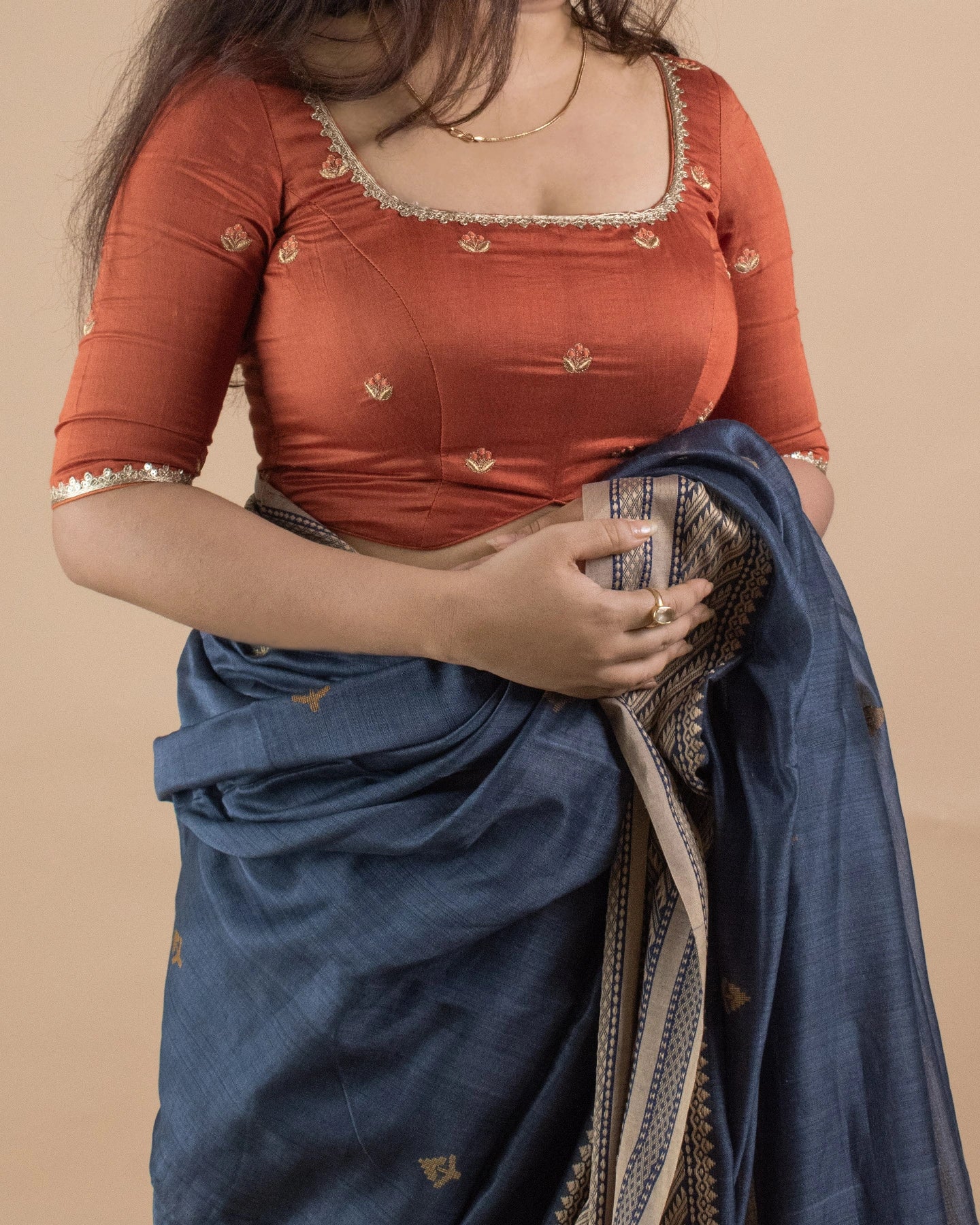 Vedangi Rust Blouse