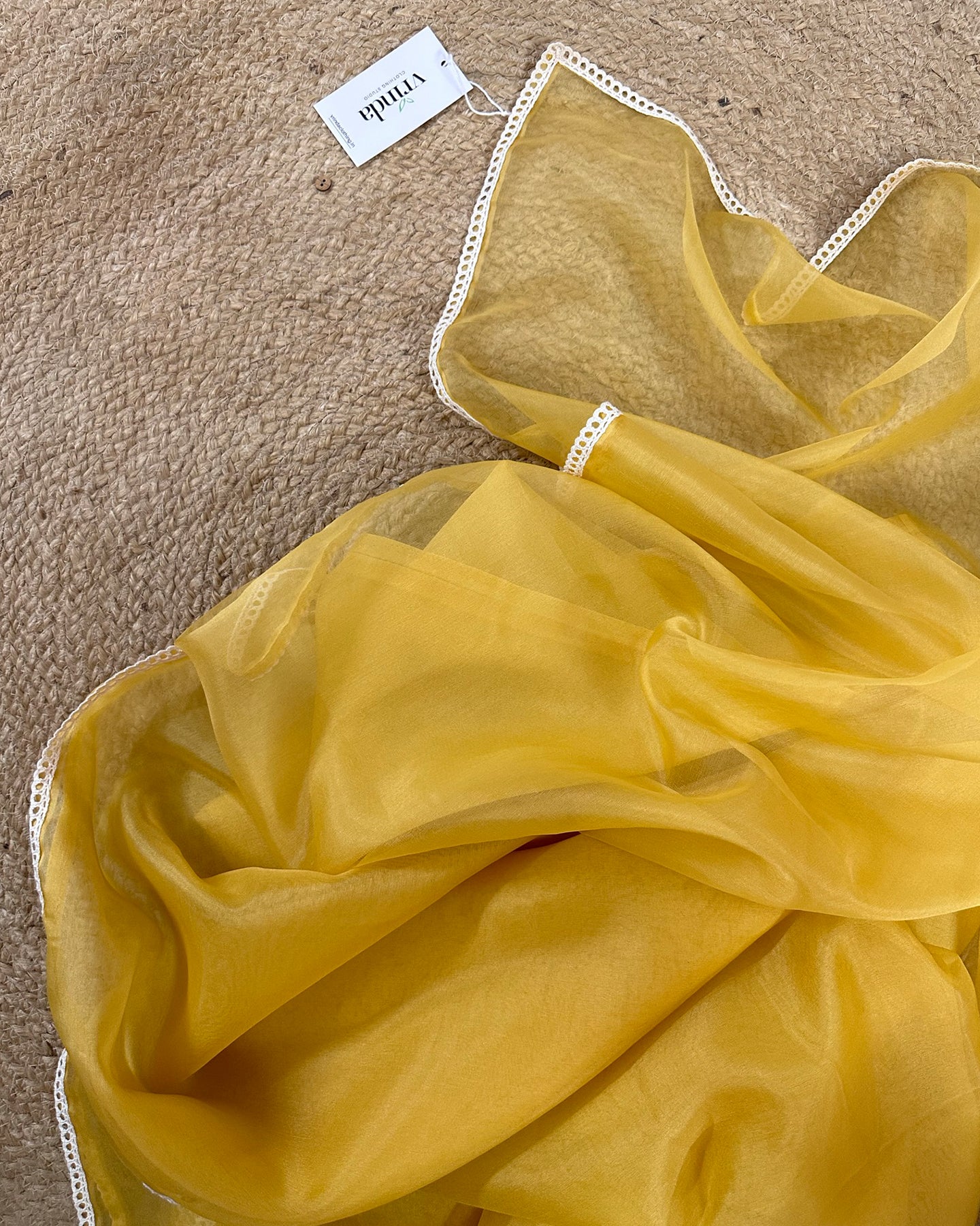 Mustard Sheer Saree