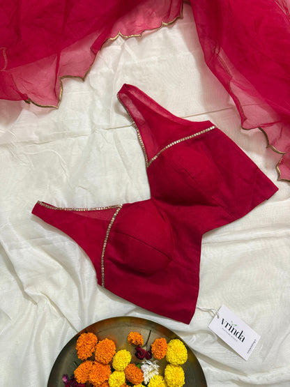 Tanuja Red Blouse