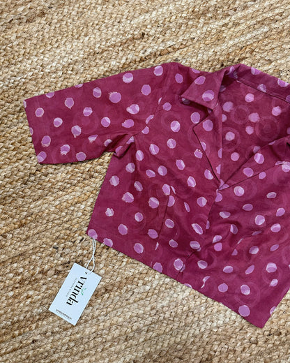 Pink Polka Blouse