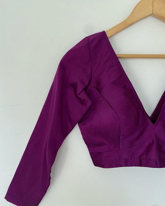 Dapperly Purple Blouse RTS