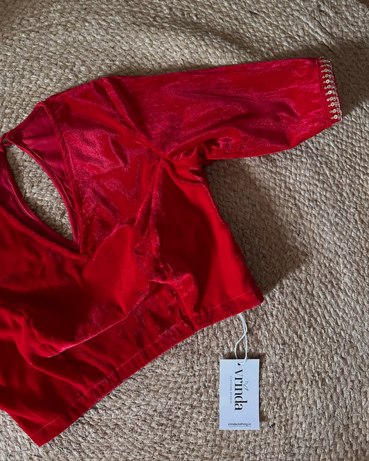 Rajkumari Red Blouse