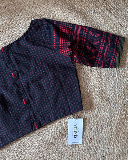 Black Checks Blouse