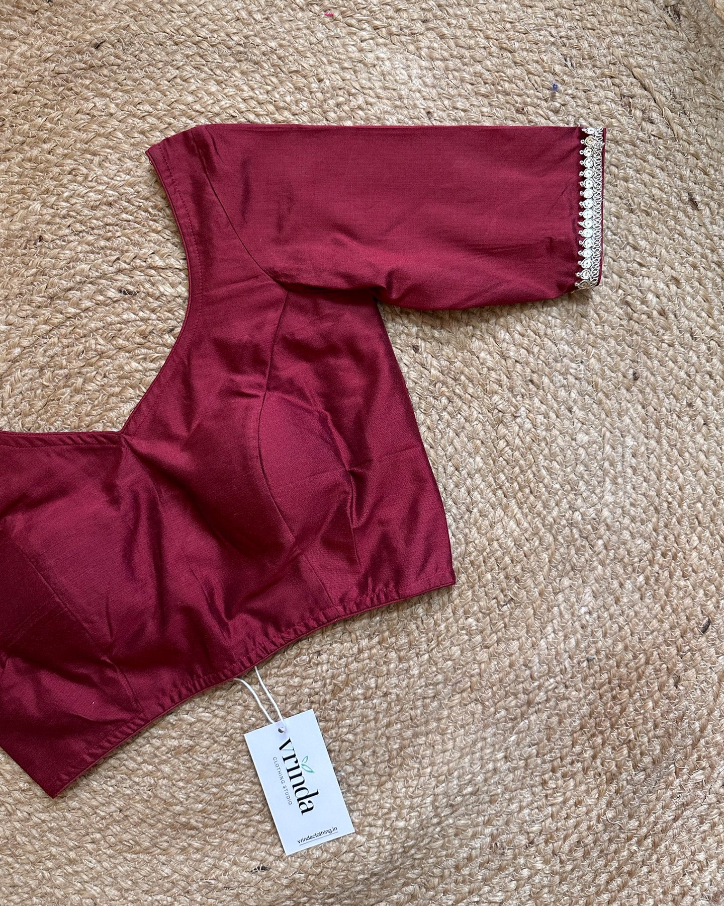 Maroon Shine Blouse