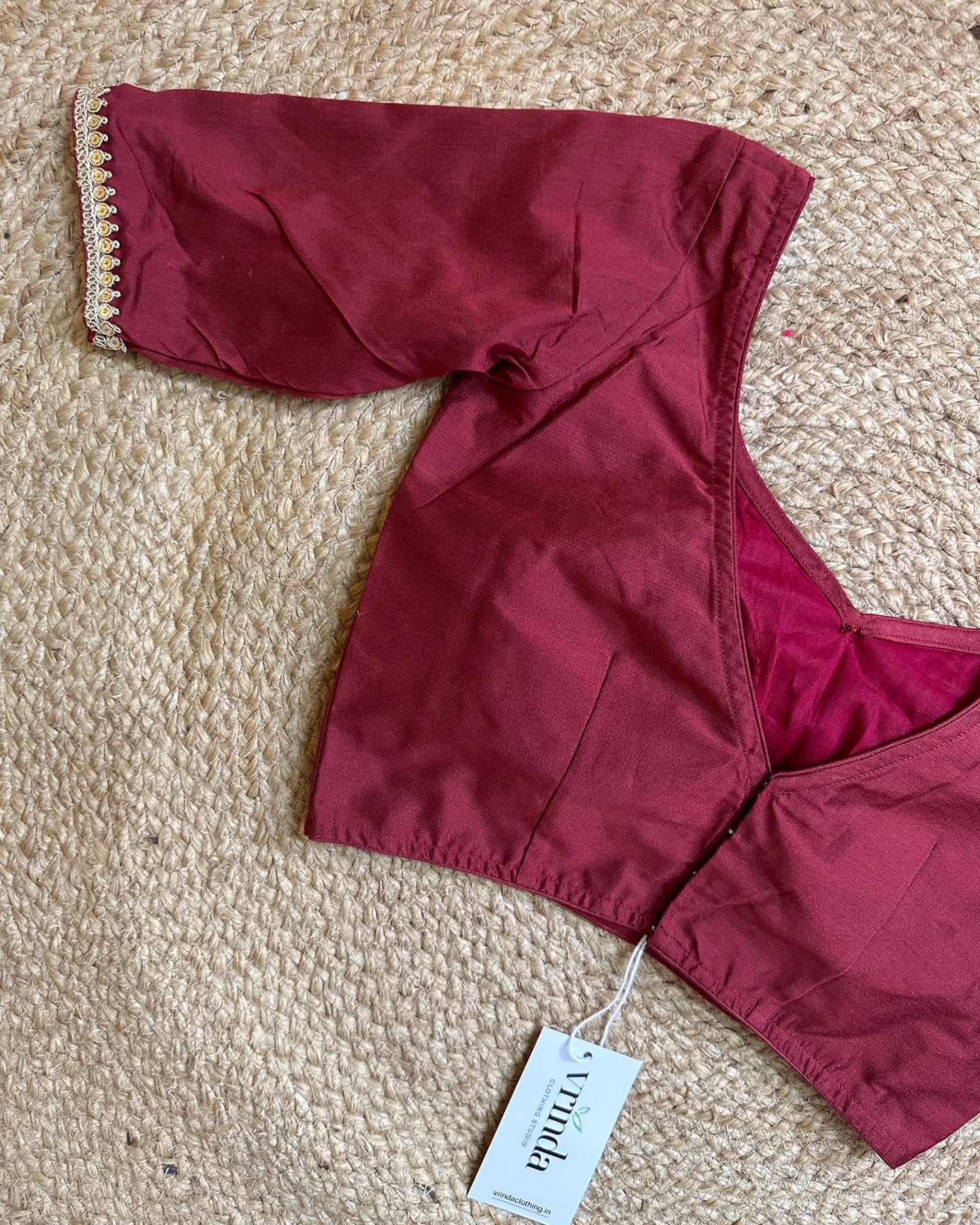 Maroon Shine Blouse