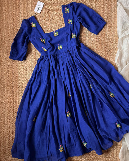 Blue Peonies Dress