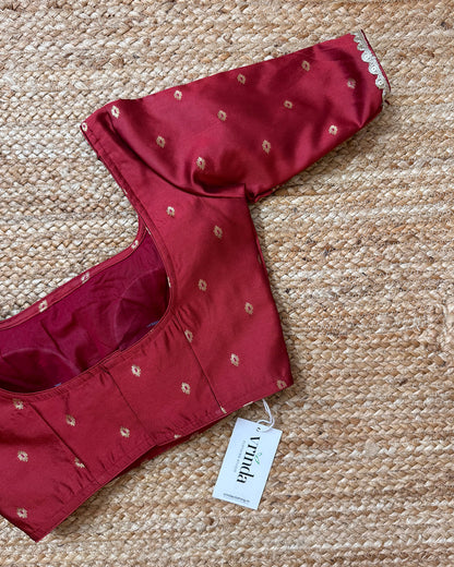 Navya Maroon Blouse