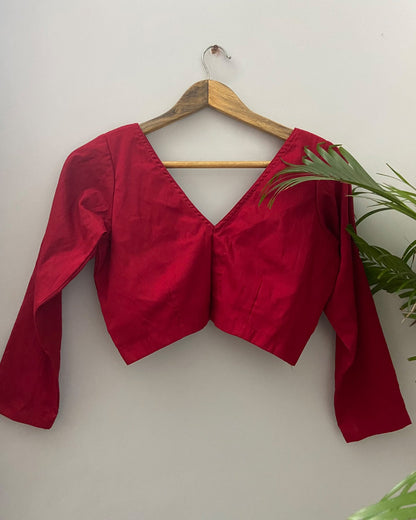 Dapperly Red Blouse RTS