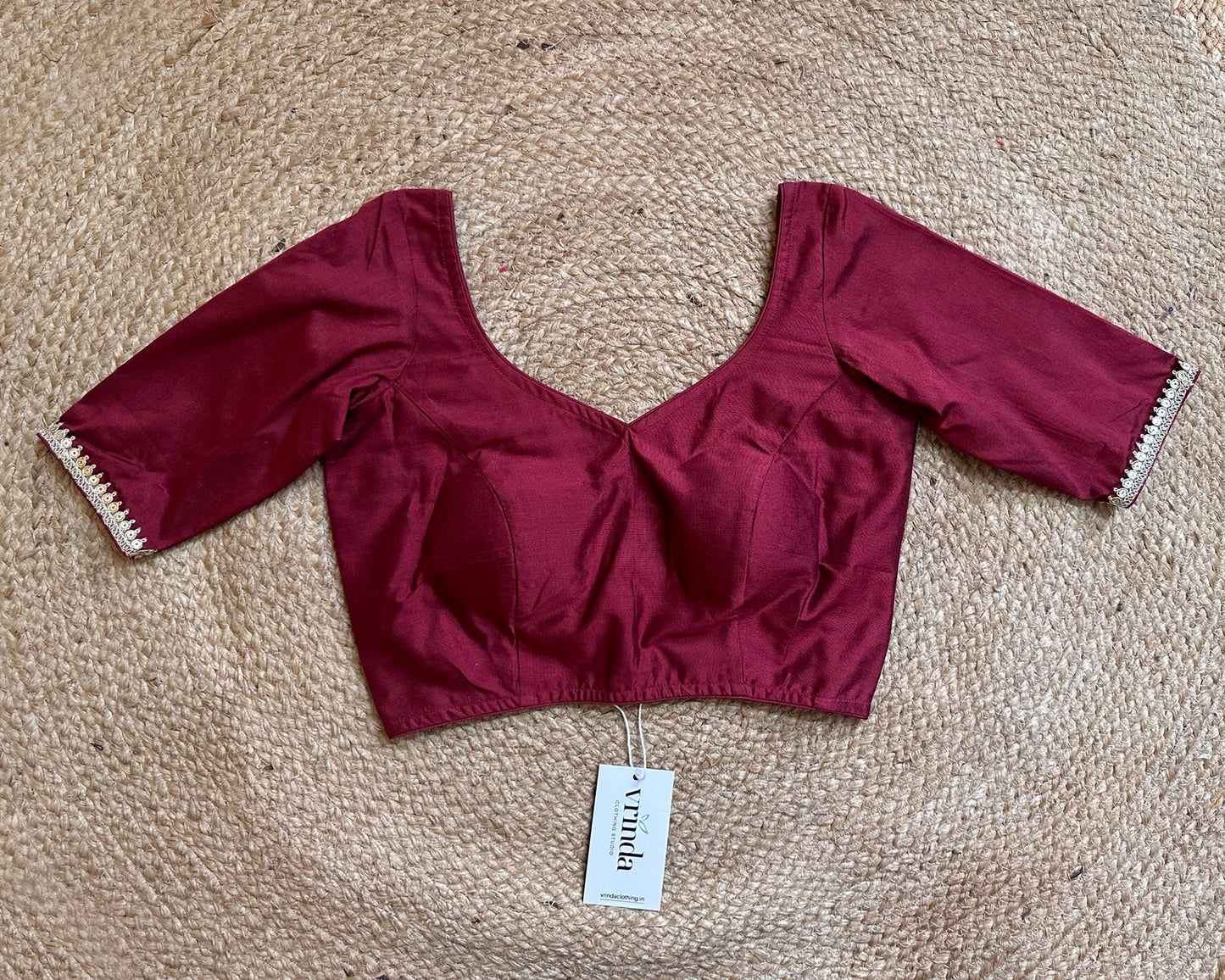 Maroon Shine Blouse