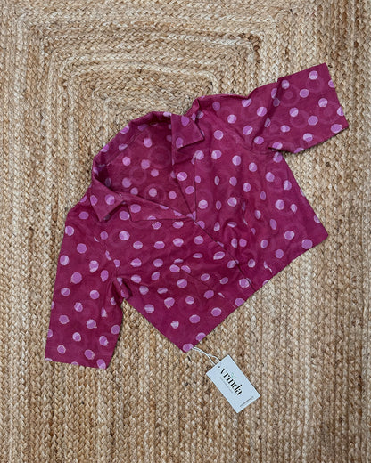 Pink Polka Blouse