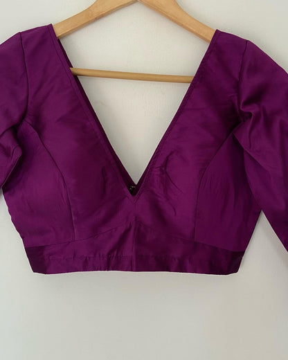 Dapperly Purple Blouse RTS